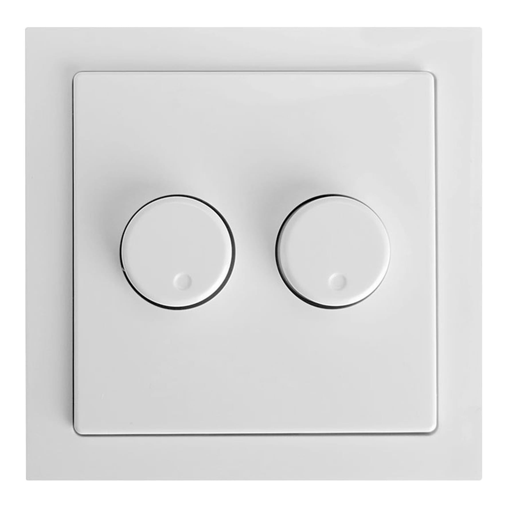 Bailey - ED-10073 Accessoire Variateur LED BJ FutureLinear cadre + plaque + 2 boutons Blc