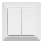 Bailey - ED-10031 Interrupteur (Duo) sans fil Zigbee (compatible Hue) - 2 zones - Blanc