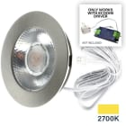 Bailey - ED-10045 Spot LED 3W DIM 2700K 90° Rond Nickel IP54 62x14mm - Encastr. 55mm