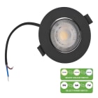 Bailey - Spot LED Switch 3CCT 3W-7W 220-500lm 3000/4000/6500K 38° Noir mat 90x25mm IP20