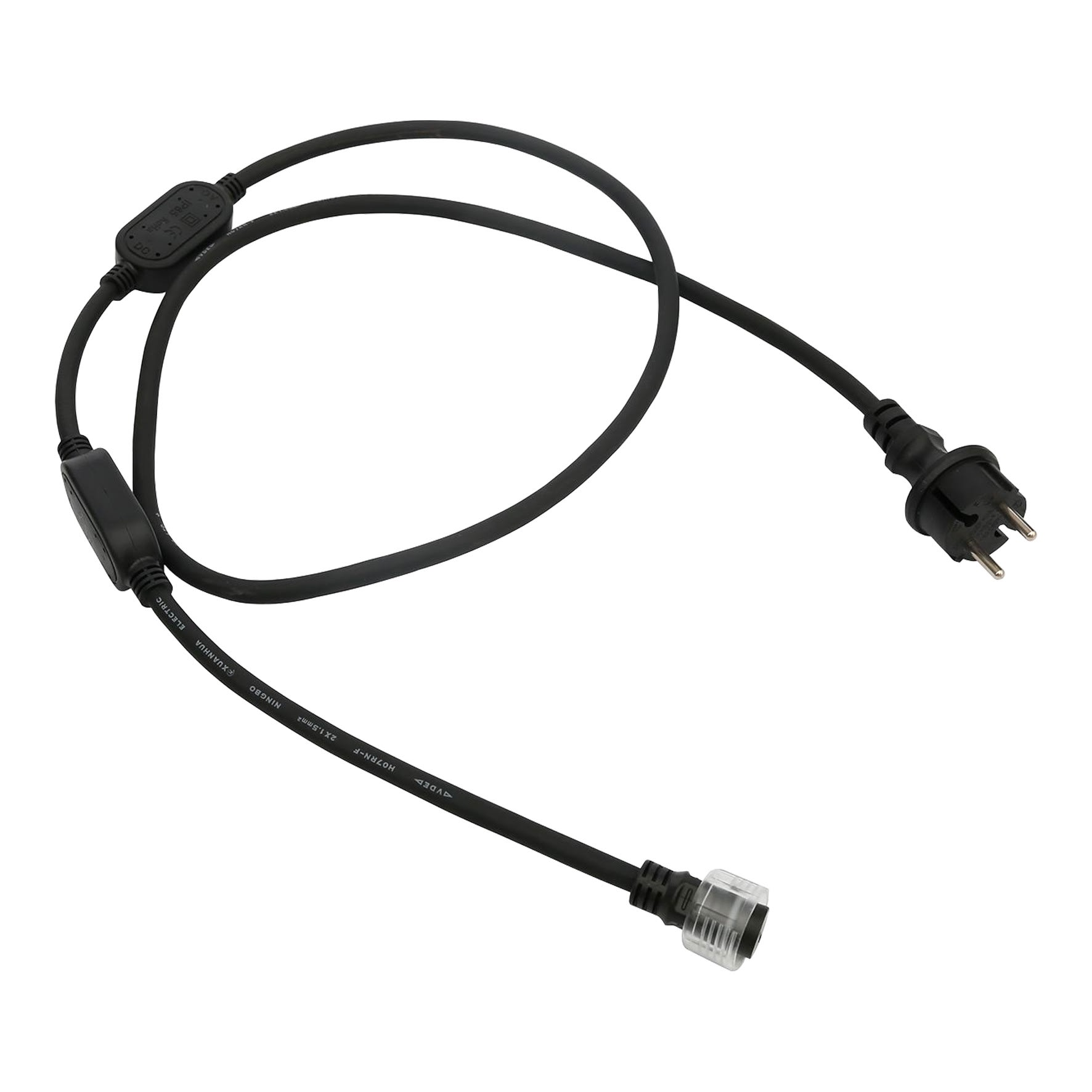 Bailey - Cordon alim. 1.8m pour alimenter ruban chantier RoBust LED Rope Plus 16x8mm