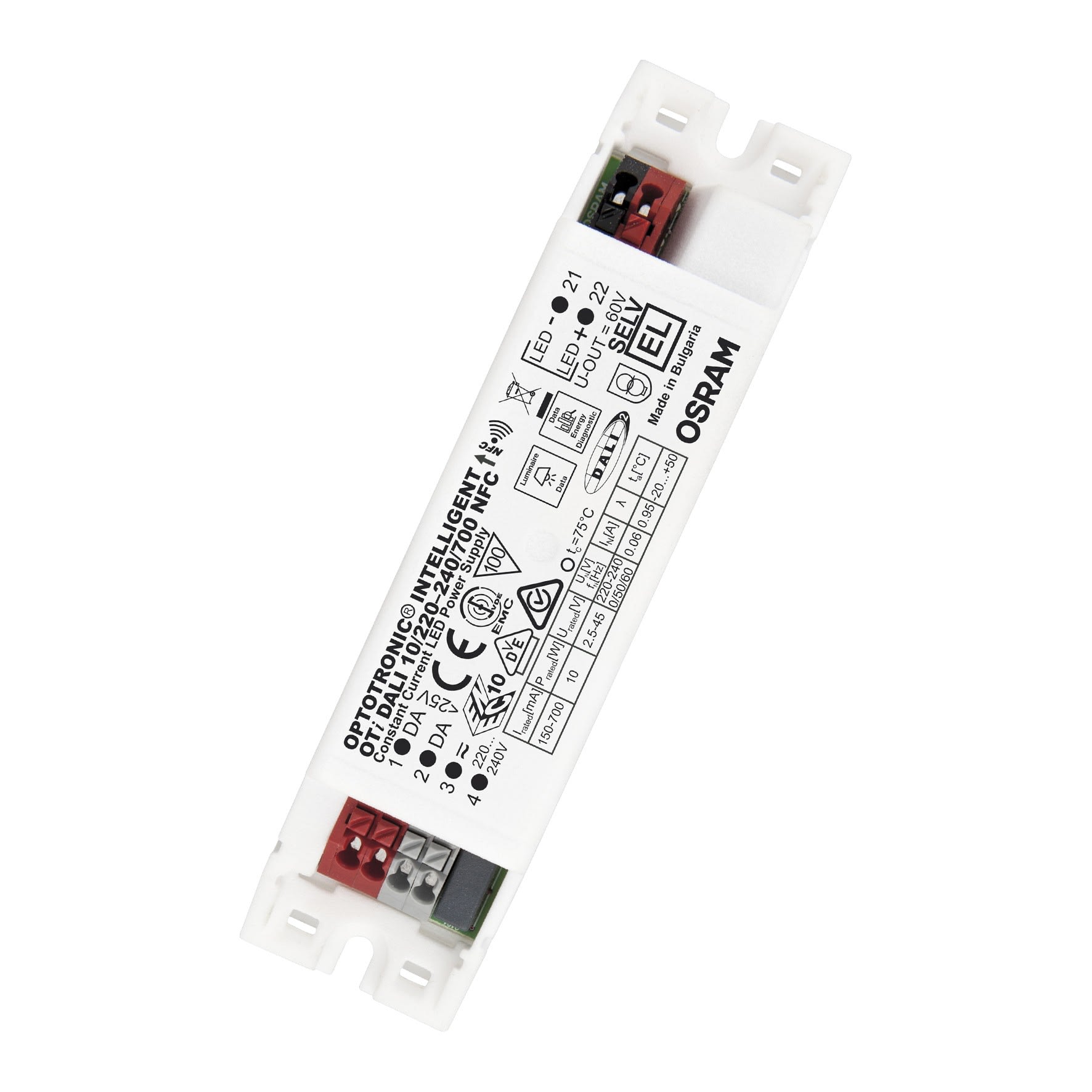 Bailey - OSR LED Driver modèle OTi Dali 10/220-240/700 NFC Courant constant