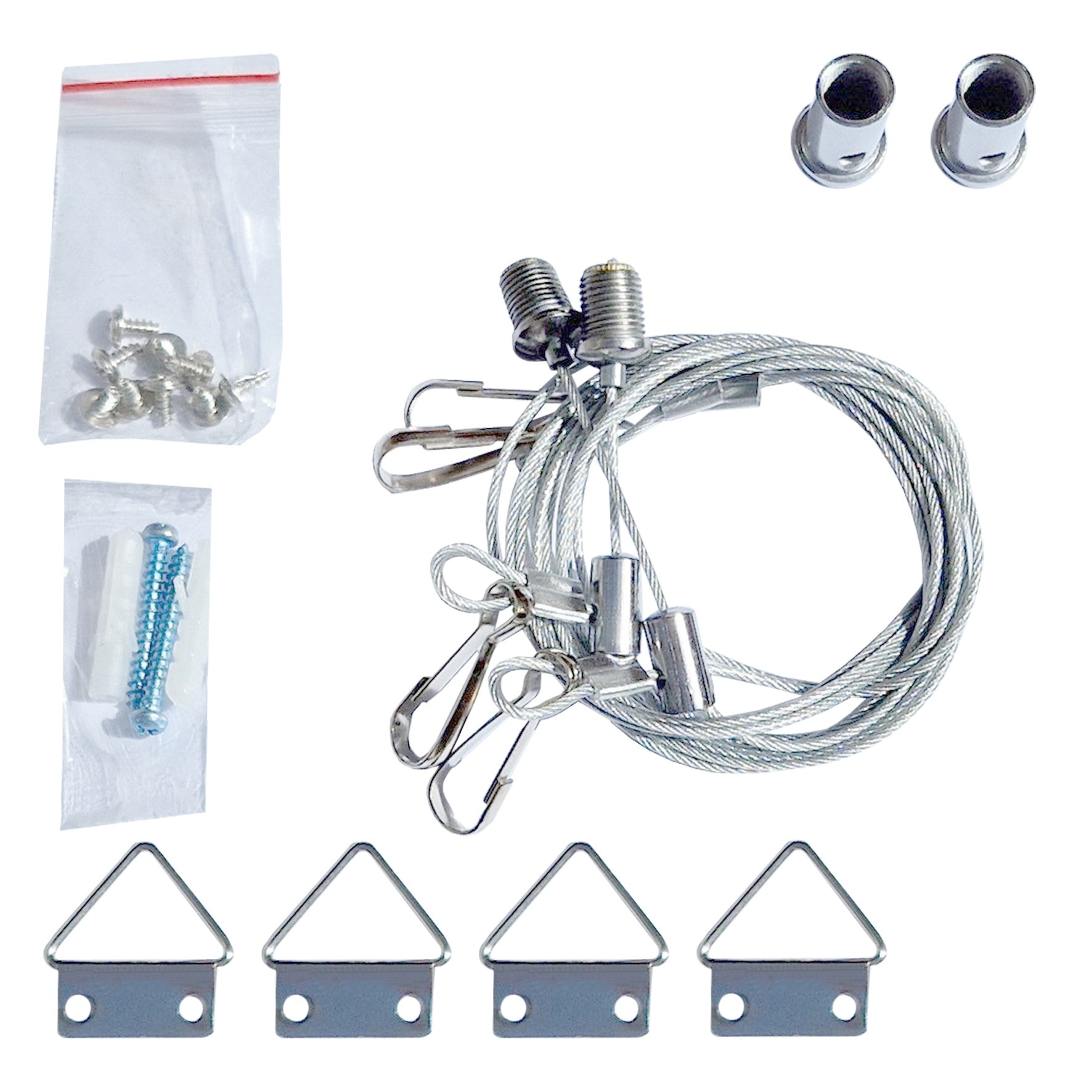 Bailey - Kit de suspension 1.50m avec filins acier pour dalles LED True-Light 600x600mm