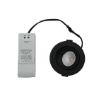 Bailey - LED Spot Orientable à 360° 8W 580lm 2700K IRC98 38° IP44 Gradable Noir 90x32mm