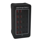 Bailey - Chargeur USB-A et USB-C 20 sorties 100W 5V - Cordon secteur 1.5m inclus