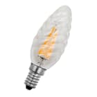 Bailey - Lampe LED Filament Flamme Torsadée 35x100mm E14 4W 350lm 2200K Claire Gradable