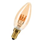 Bailey - spiraled Estelle Flamme C35 E14 2.2W 1900K Or 130lm (14W) Gradable 230V-240V