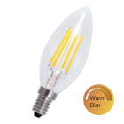 Bailey - LED Filament WarmDim Flamme C35 E14 3.5W 2700-1900K 270lm (26W) Clair IRC90