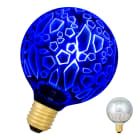 Bailey - LED Magic Globe G95 E27 4.5W Shards Bleu Effet 3D Eclats miroir argenté 40lm