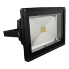 Bailey - Projecteur LED HQ 20W 3000K 1600lm 100-240V DC IP65 IK08 Noir 120° Câble 2m