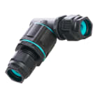 Bailey - Connecteur étanche TH390 en L 1 entrée - 1 sortie 3x 4mm² max 32A 450V IP68