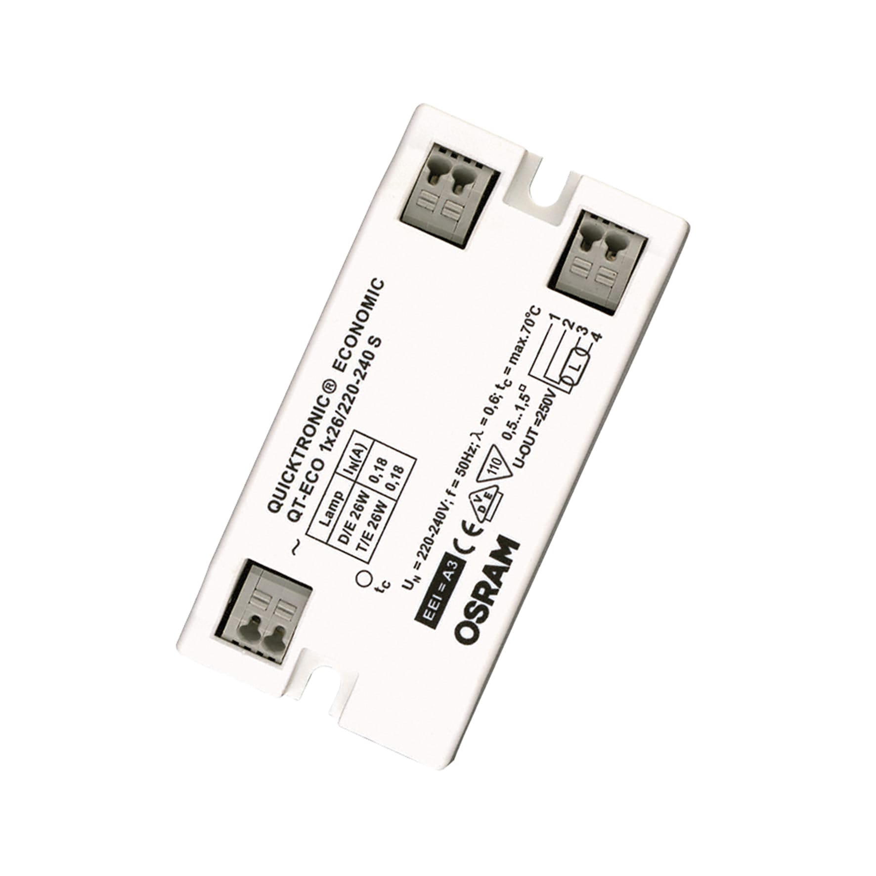 Bailey - LEV Ballast pour fluos QUICKTRONIC® ECONOMIC 1X26 S