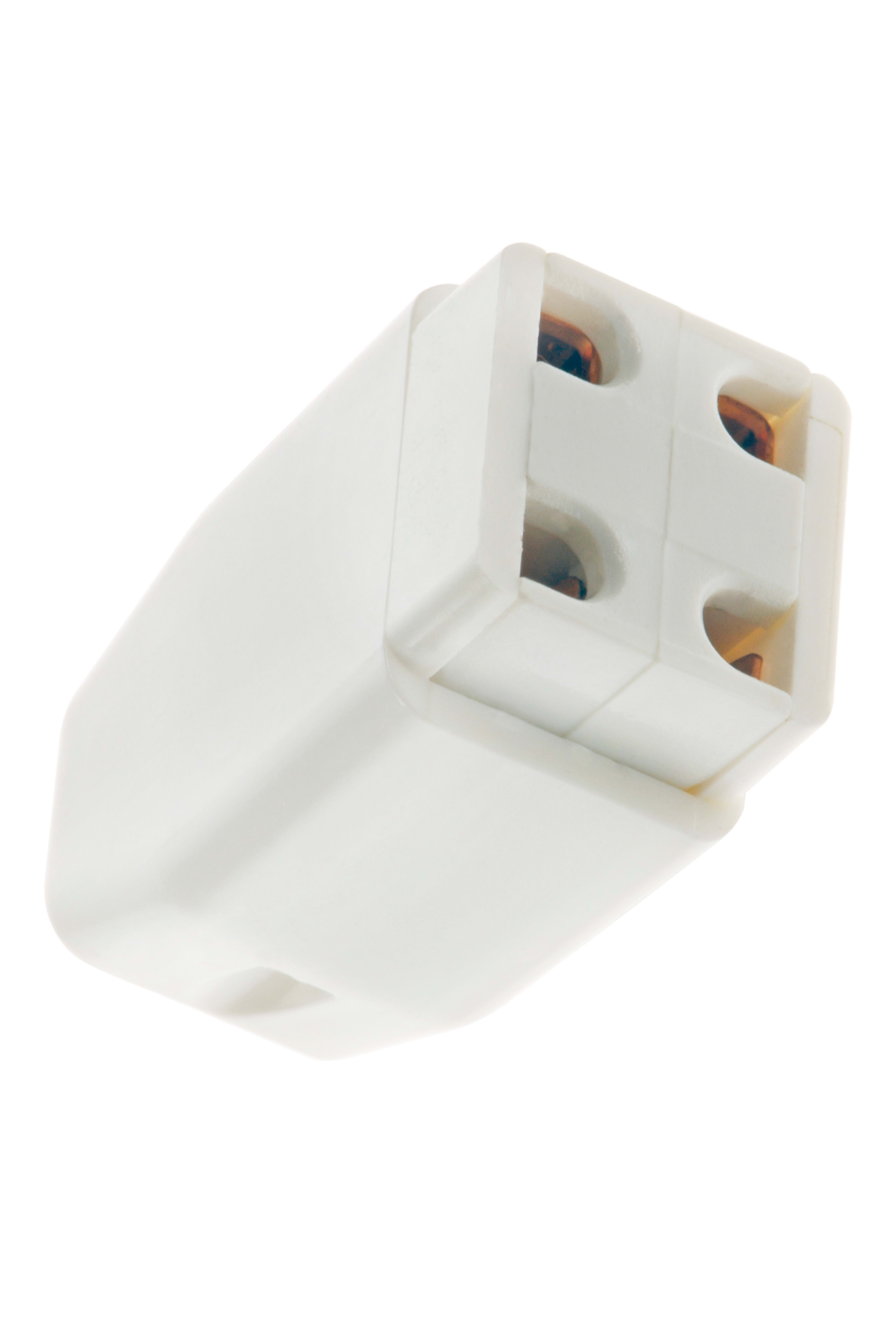 Bailey - Douille blanche 4-pin 1 côté Max. 100W / 1A pour tubes UVC Single-End