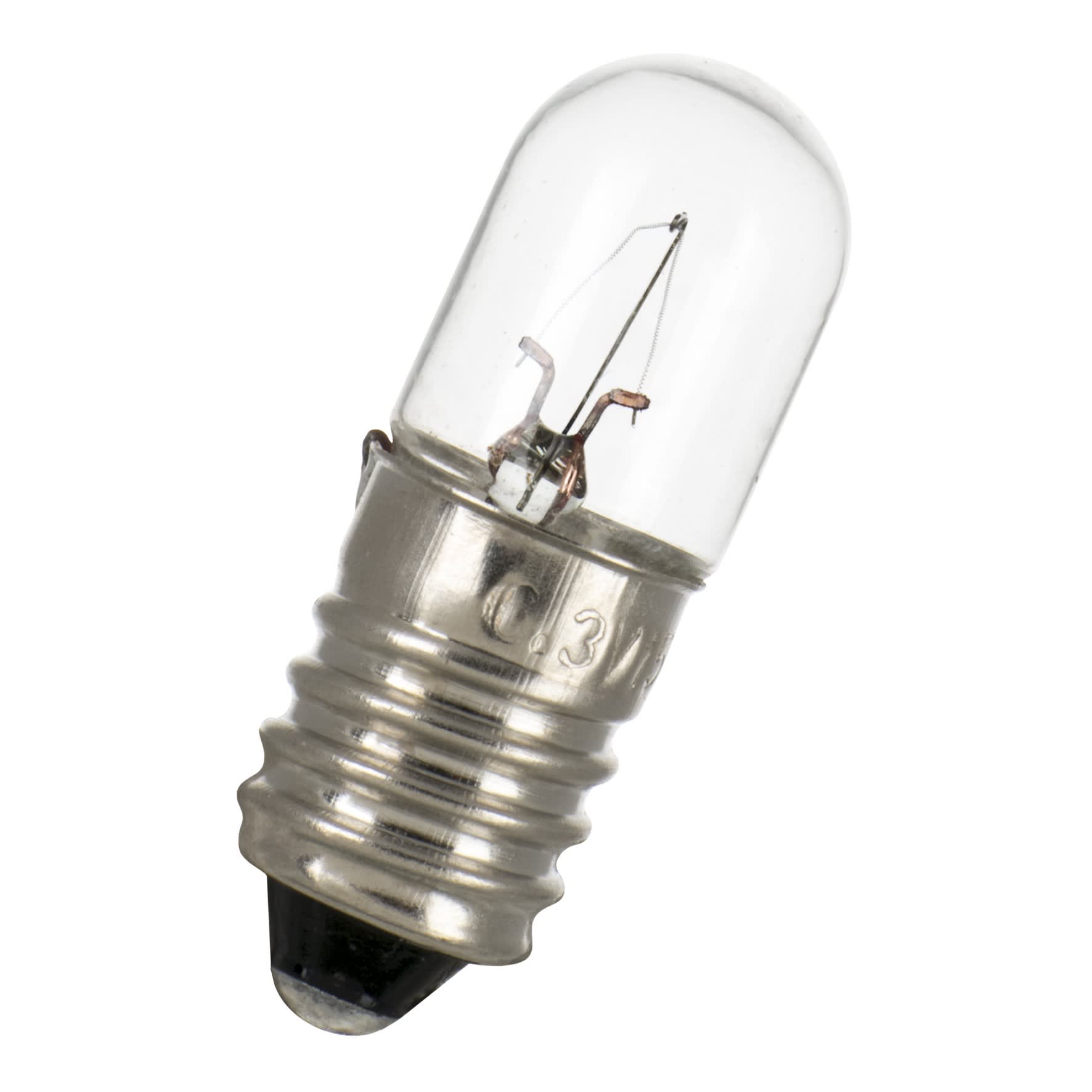 Bailey - BEE E10 Tube 10x28mm 6V 100mA 0.1A 0.6W Clair 2000h C-2R Lampe miniature