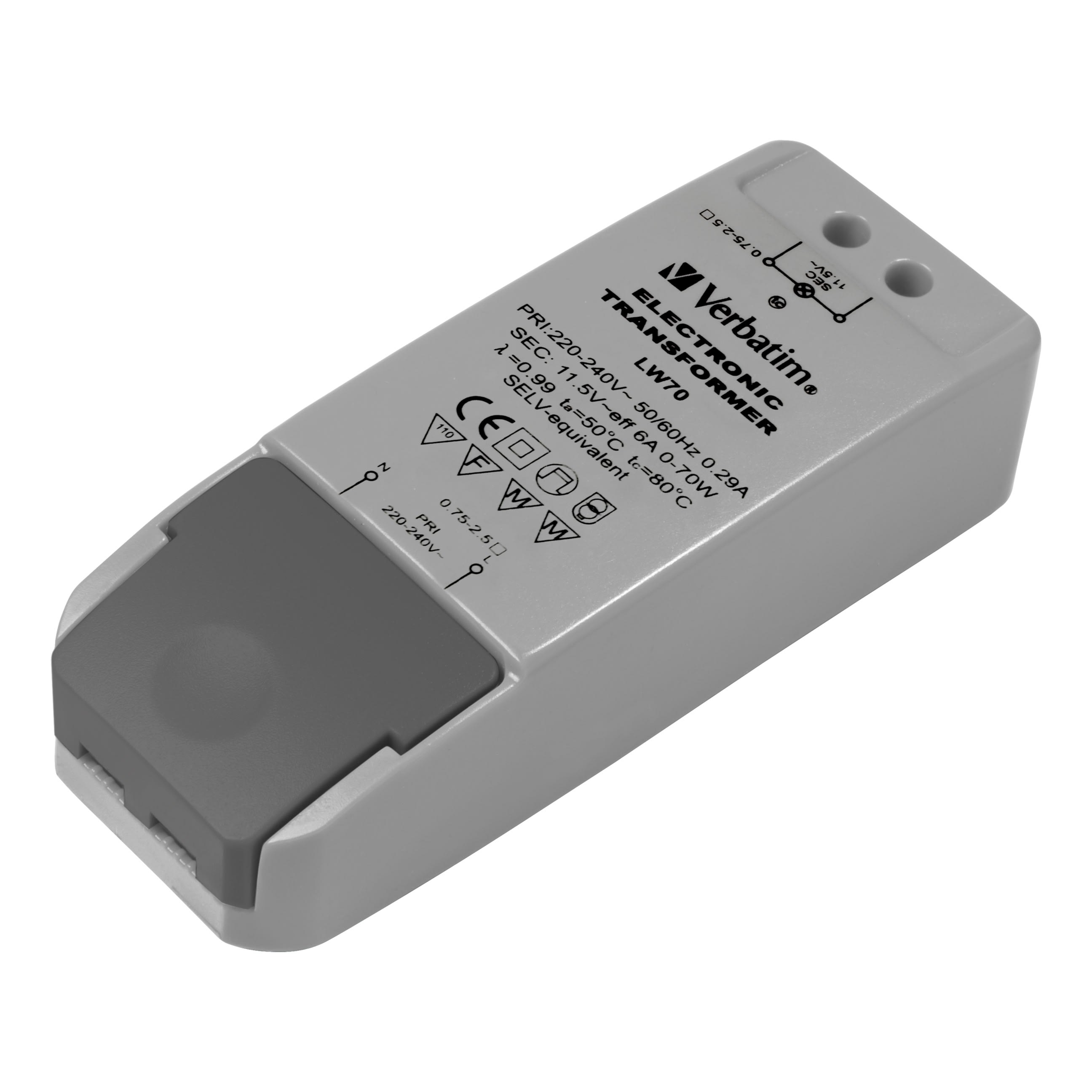 Bailey - BEE LED Transformateur électronique 12V LED 0-45W et Halogène 0-70W 113x44x28mm