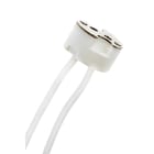 Bailey - Douille G4/GU5.3/G6.35/GY6.35 4A T250°C Fils 2x10cm blanc