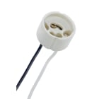 Bailey - Douille Céramique GU10 250V Max 100W Fils 2x16cm blanc