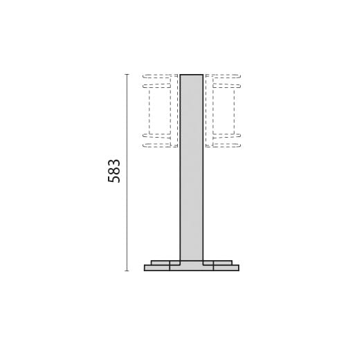 Performance in Lighting - Poteau Nikko+ 21 H550 Gris