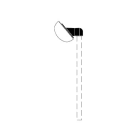 Performance in Lighting - Attache et console 40° simple pour poteau D42, pour Chip ovale 25