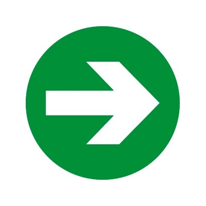 Performance in Lighting - Drop 22 Signalisation Flèche Verte
