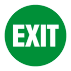 Performance in Lighting - Drop 28 Signalisation 'Exit' Vert - 008357