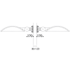 Performance in Lighting - A0406/2-02 Supp.Double Poteaux - 14084202