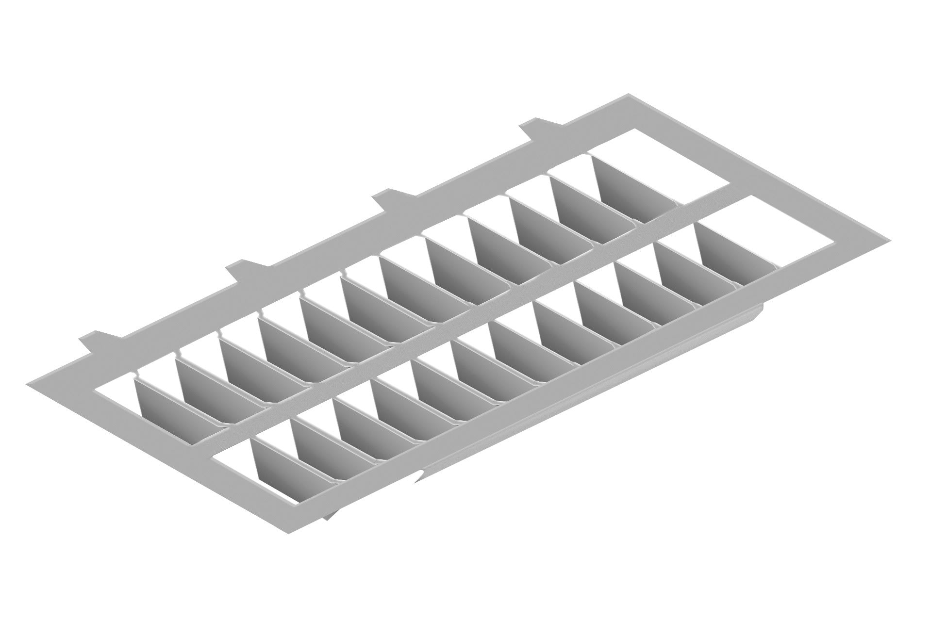 Performance in Lighting - A0674/A Grille de défilement interne/paralume pour GUELL3 optique asymétrique 40