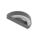 Performance in Lighting - MASK+ MINI applique déco Mono-émission 8W 4000K 340lm IP65 IK06 Anthracite + PIR