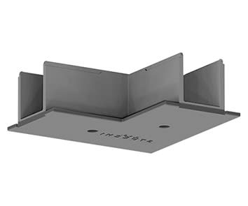 Performance in Lighting - OTR Recess Cover L-Feed S-9011-R/6-G