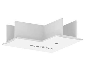 Performance in Lighting - OTR Recess Cover L-Feed S-9011-R/6-W