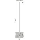 Performance in Lighting - Poteau Spillo à enterrer D90 H.3300 Anthracite