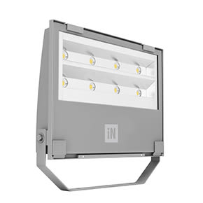 Performance in Lighting - GUELL 4/A40/W projecteur LED asymétrique 1/10V-IP66-IK07-413W-50303lm-3000K
