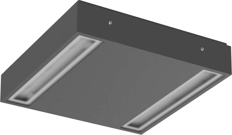 Performance In Lighting - MIMIK 20 CEILING Plafonnier IP65, 23.5W, optique S/EW 840 Anthracite