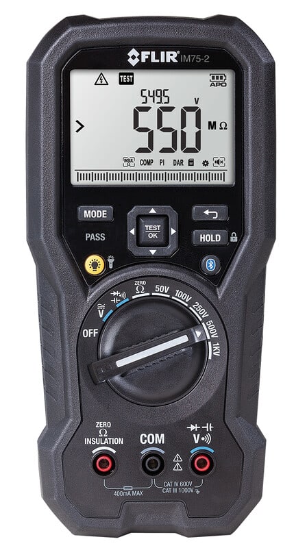 Turbotronic - Multimètre TRMS Bluetooth et mégohmmètre 50/100/250/500/1000V (20G?)