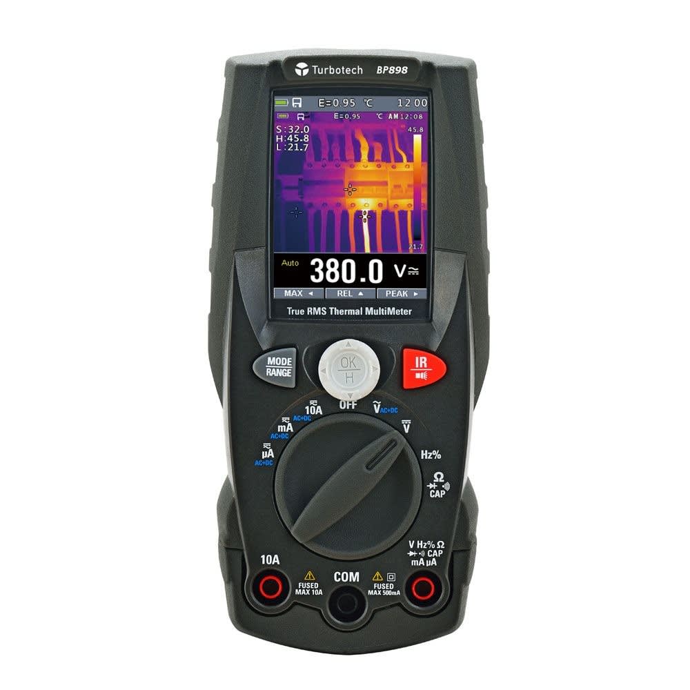Turbotronic - Multimètre numérique TRMS à image infrarouge 80x60 Pxls.