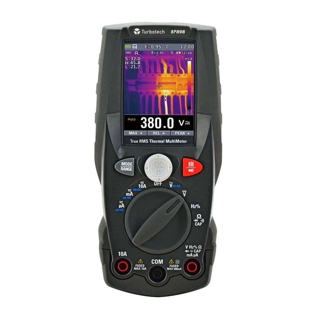 Turbotronic - Multimètre numérique TRMS à image infrarouge 80x60 Pxls.
