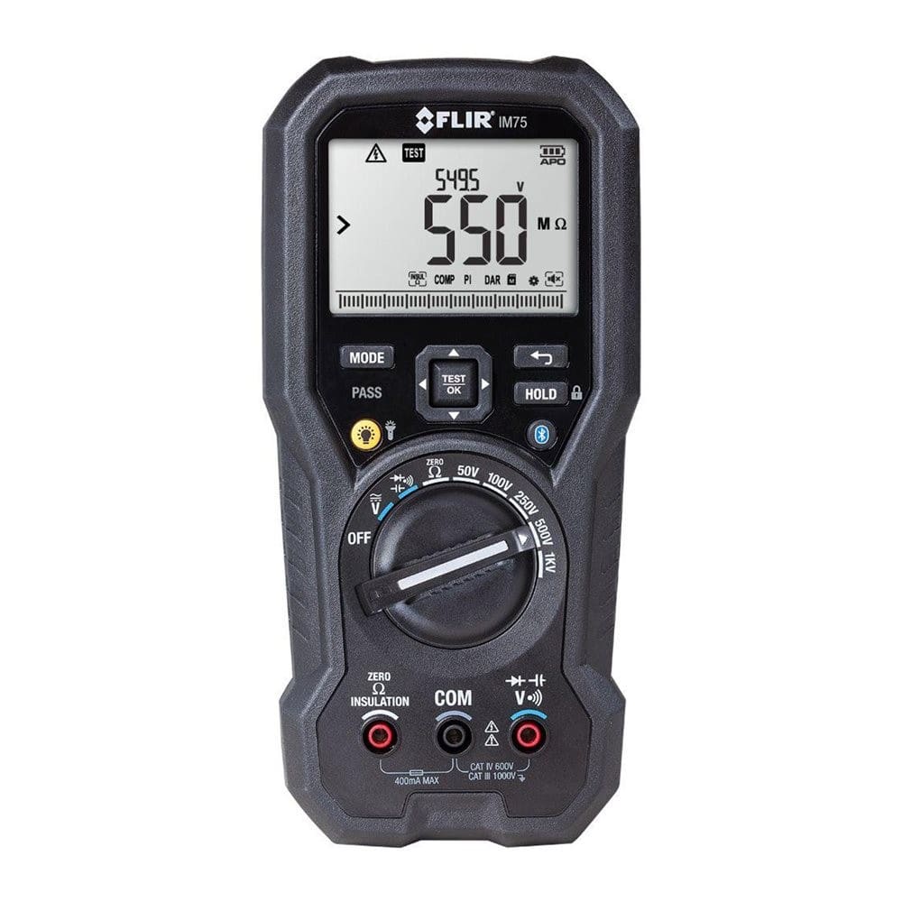 Turbotronic - Multimètre TRMS Bluetooth et mégohmmètre 50/100/250/500/1000V