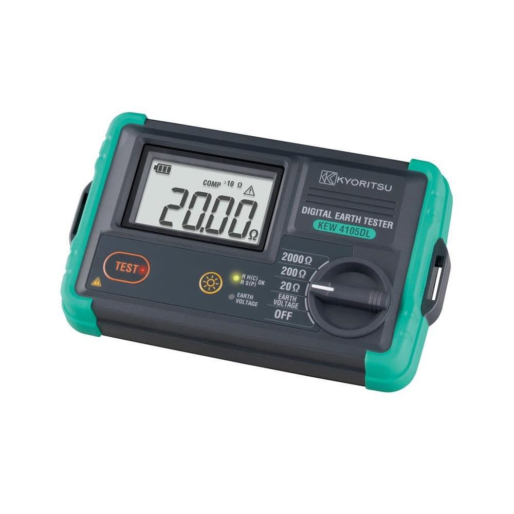 Turbotronic - Mesureur de terre avec piquets. Petit, compact; boîtier antichoc