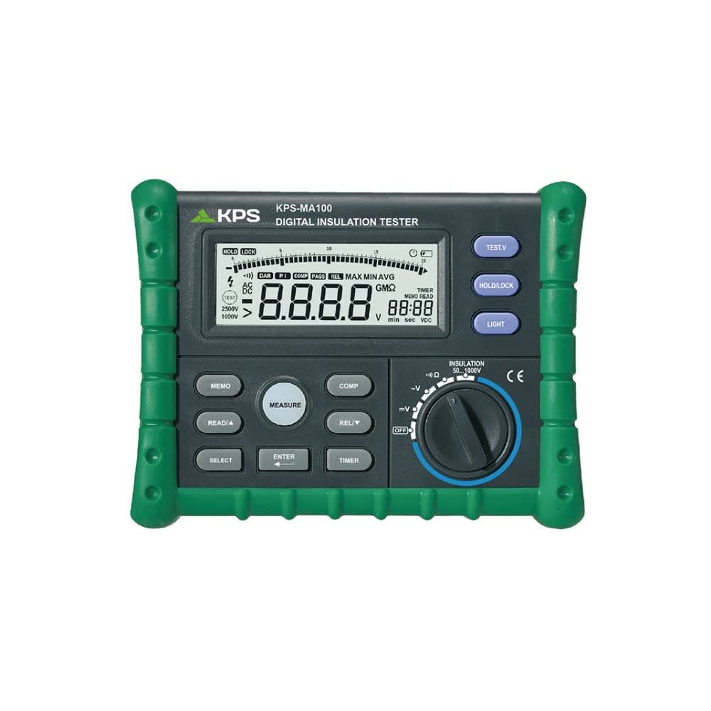 Turbotronic - Mesureur de résistance d'isolement 50/100/250/500/1000V mémoire DAR/PI