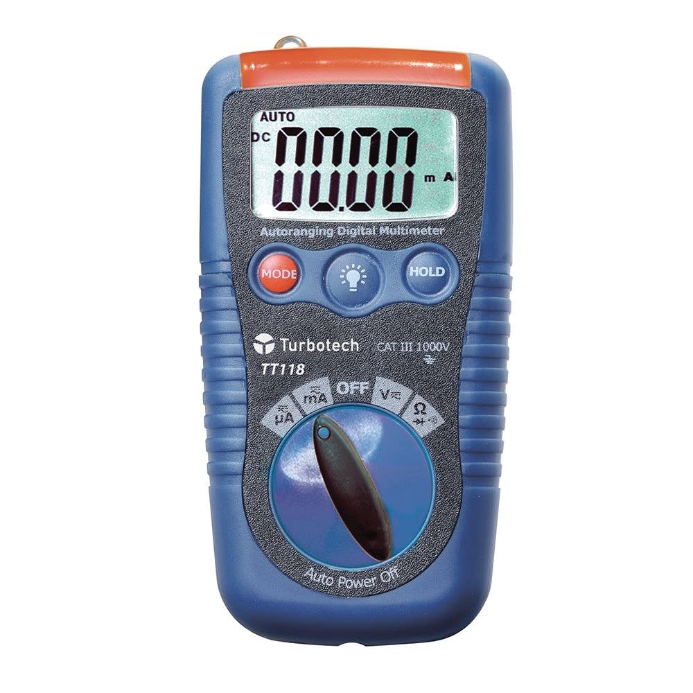 Turbotronic - Multimètre numérique de poche 2.000 points de mesure