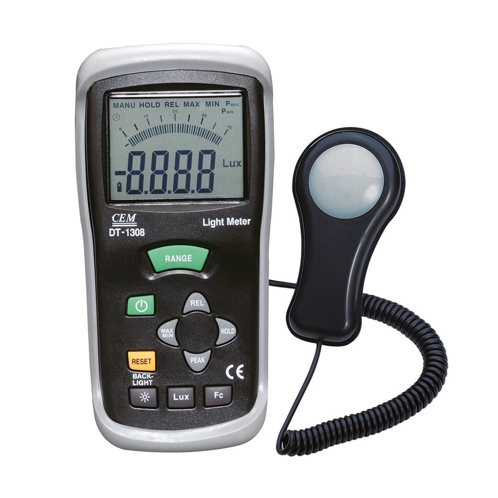Turbotronic - Luxmètre numérique 400 000 lux. Résolution 0,1 Lux.