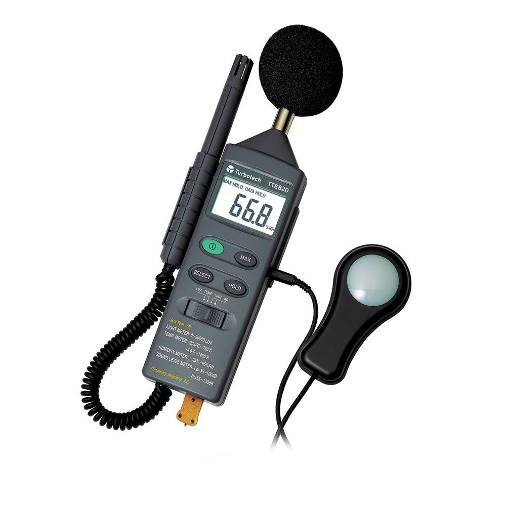 Turbotronic - Multifonction 4 mesures d'environnement (Lux,t°, %RH,dB)