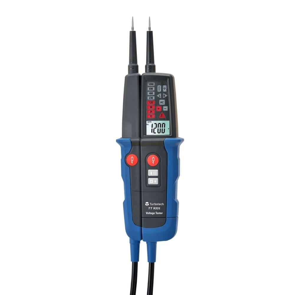 Turbotronic - Testeur de tension VAT/DDTà LED et LCD 1000Vca/cc