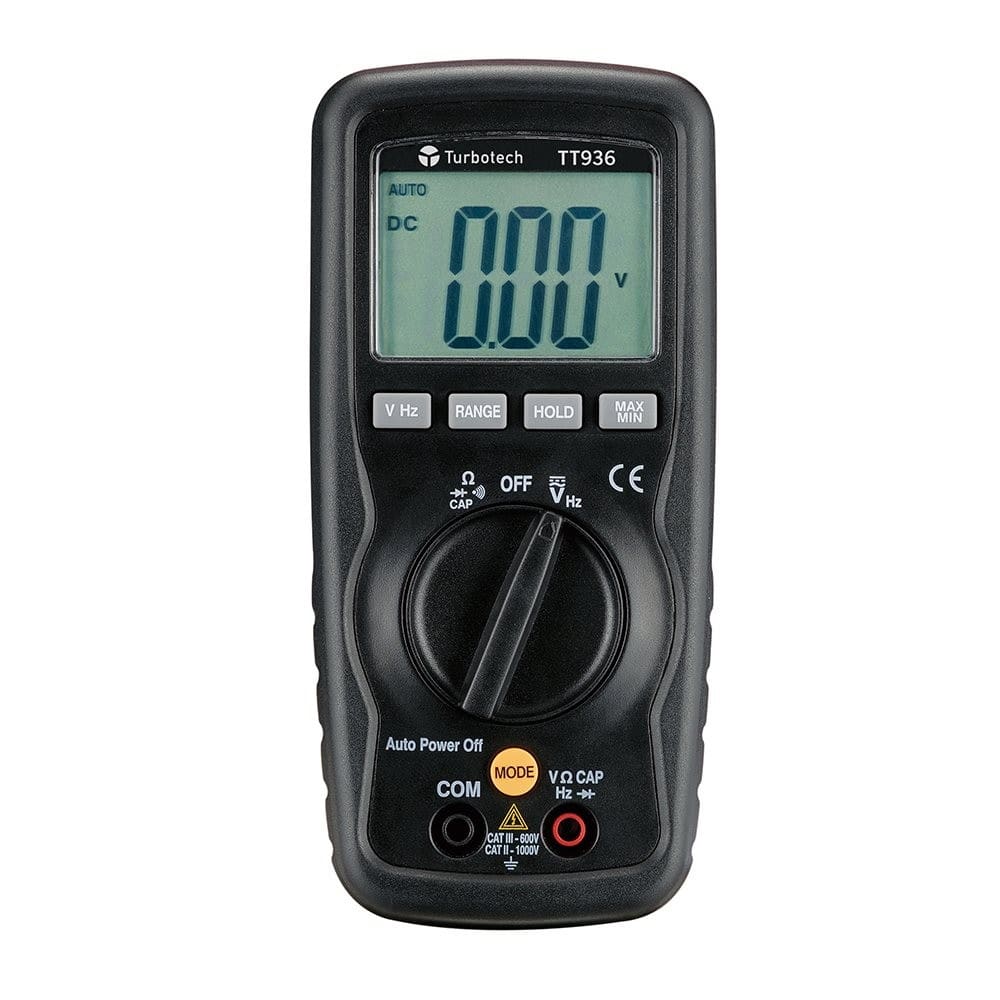 Turbotronic - Multimètre numérique compact 6.000 points de mesure.