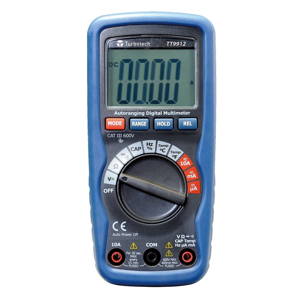 Turbotronic - Multimètre numérique 4.000 points de mesure VCA/VCC/ACA/ACC