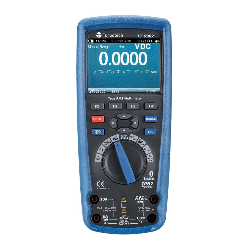 Turbotronic - Multimètre numérique Prof TRMS avec écran couleur TFT