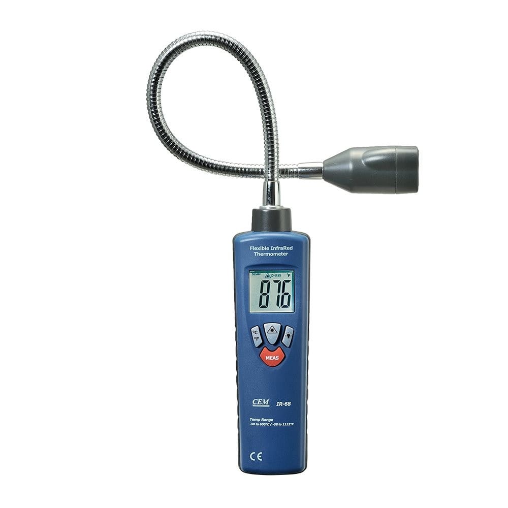 Turbotronic - Thermomètre infrarouge avec sonde flexible et visée laser 600°C