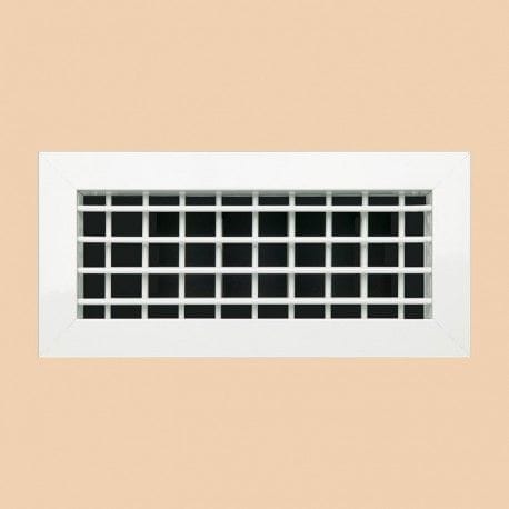 Euroclima Diffusion - HVR BLANC L600xH150 (Ailettes Mobiles D.D. + Registre)