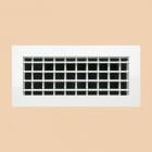 Euroclima Diffusion - HVR BLANC L500xH100 (Ailettes Mobiles D.D. + Registre)