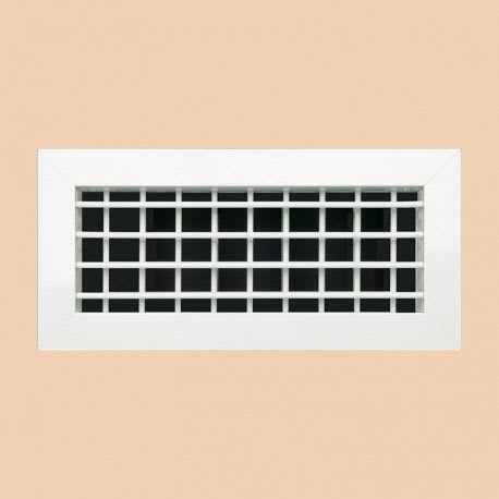 Euroclima Diffusion - HVR BLANC L800xH150 (Ailettes Mobiles D.D. + Registre)